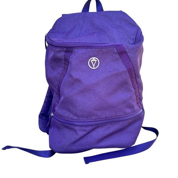 Ivivva by Lululemon Girls Playful Poise Backpack Galactic Grape/ Metallic Silver - Picture 12 of 12